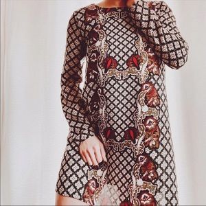 cute boho long sleeve dress